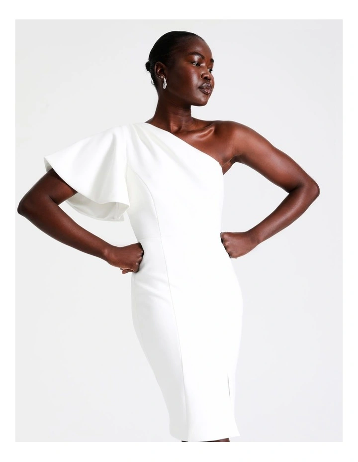 Promo β Wayne Cooper One Shoulder Flounce Midi π Dress In White β€οΈ 7 Promo β Wayne Cooper One Shoulder Flounce Midi π Dress In White β€οΈ - Image 5