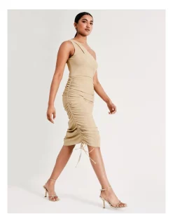 New 🔔 Collection One Shoulder Ruched Metallic Midi 👗 Dress In Gold 🔔 -Cocktail-party-dresses Shop unnamed file 103