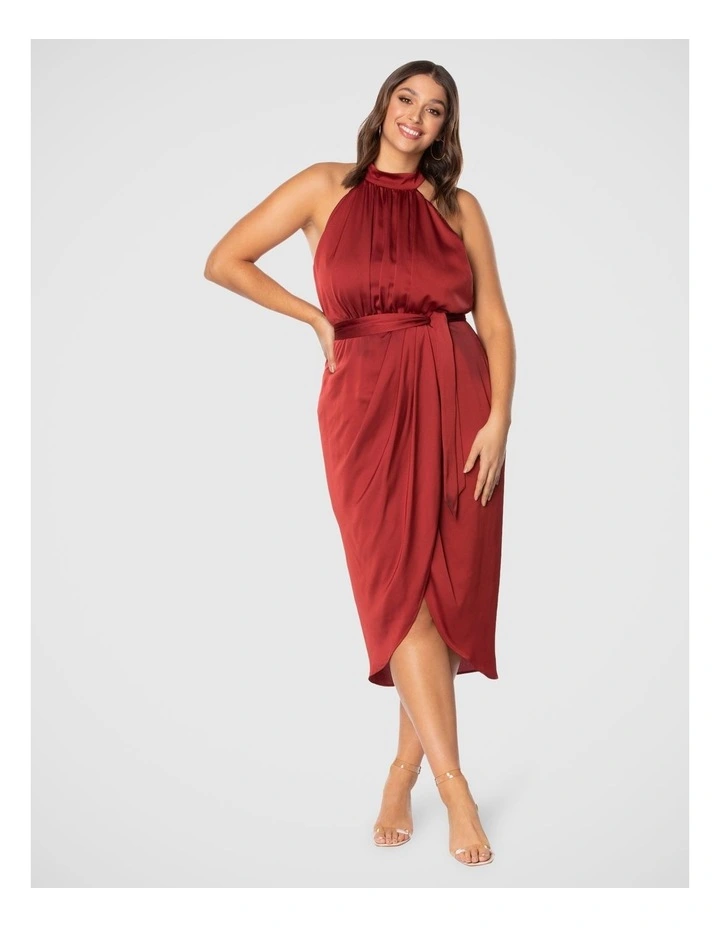 Outlet 😉 Pilgrim Lane Midi 👗 Dress In Burgundy Red 🌟 3 Outlet 😉 Pilgrim Lane Midi 👗 Dress In Burgundy Red 🌟