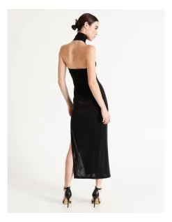 Wholesale 🔥 Norma Kamali Halter Turtle Neck Side Slit Gown Black 👍 -Cocktail-party-dresses Shop unnamed file 1077