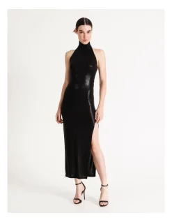 Wholesale 🔥 Norma Kamali Halter Turtle Neck Side Slit Gown Black 👍 -Cocktail-party-dresses Shop unnamed file 1078