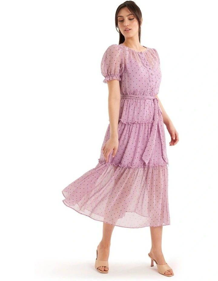 Buy π Review Carmen Polka Dot π Dress In Violet/Burgundy π 3 Buy π Review Carmen Polka Dot π Dress In Violet/Burgundy π