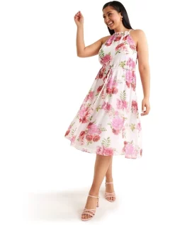 Best Pirce 🎁 Review Camilla Lurex 👗 Dress In Ivory/Pink 🛒