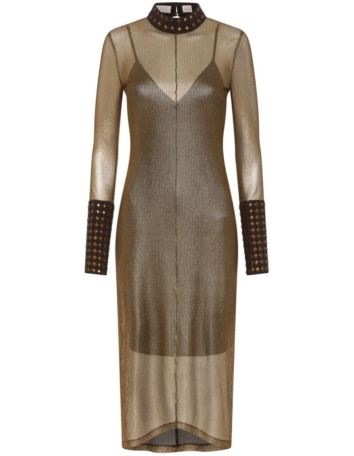 Deals 🌟 Sass & Bide Forbidden Games Midi 👗 Dress In Gold/Black 🎉 9 Deals 🌟 Sass & Bide Forbidden Games Midi 👗 Dress In Gold/Black 🎉 - Image 7