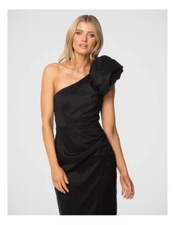 Discount 😉 Pilgrim Teo Midi 👗 Dress In Black 😍 -Cocktail-party-dresses Shop unnamed file 125