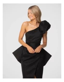 Discount 😉 Pilgrim Teo Midi 👗 Dress In Black 😍 -Cocktail-party-dresses Shop unnamed file 126