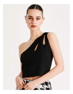 Wholesale ✔️ Miss Shop Recycled Blend One Shoulder Strappy Top In Black 🔔 -Cocktail-party-dresses Shop unnamed file 130