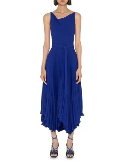 Hot Sale β Cue Pleated Midi π Dress In Cobalt π