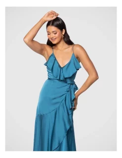 Best Pirce 🎁 Pilgrim Mindy Midi 👗 Dress In Steel Blue 👍 -Cocktail-party-dresses Shop unnamed file 1424