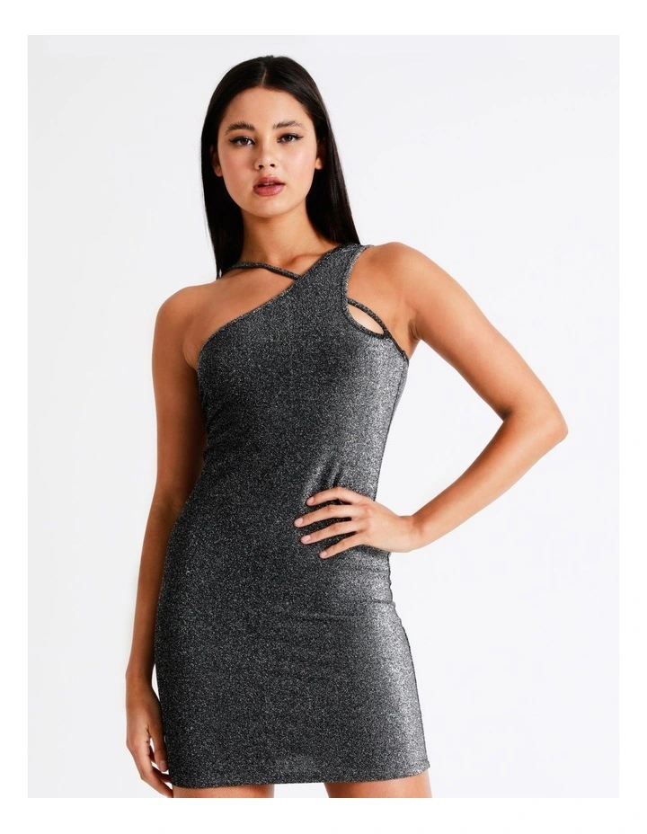 Coupon π Miss Shop Recycled Blend Lurex One Shoulder Cut Out Mini π Dress In Black π 4 Coupon π Miss Shop Recycled Blend Lurex One Shoulder Cut Out Mini π Dress In Black π - Image 2