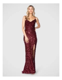 Top 10 π Pilgrim Ivana Gown In Burgundy Red π₯