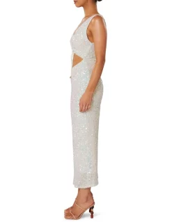 Brand new 👍 Winona Quinta Midi 👗 Dress White Sequin ✔️ -Cocktail-party-dresses Shop unnamed file 1481
