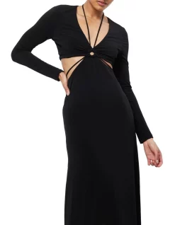 New 🛒 Mossman Starling Maxi 👗 Dress In Black 😉 -Cocktail-party-dresses Shop unnamed file 1499
