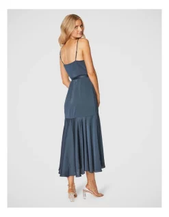 New 💯 Pilgrim Mindy Midi 👗 Dress In Navy Blue 🔥 -Cocktail-party-dresses Shop unnamed file 1503