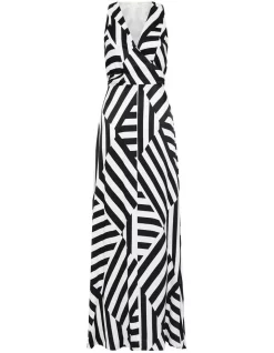 Flash Sale 🎁 Sass & Bide Sweet Nothing Maxi 👗 Dress In Black/White Stripe 🎉 -Cocktail-party-dresses Shop unnamed file 1520
