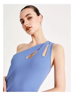 Hot Sale 💯 Miss Shop Recycled Blend One Shoulder Strappy Bodycon Mini 👗 Dress In Blue ⌛ -Cocktail-party-dresses Shop unnamed file 174