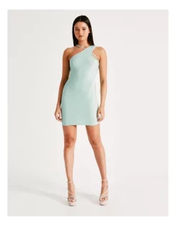Cheapest ✨ Miss Shop Recycled Blend Lurex One Shoulder Cut Out Mini 👗 Dress In Jade ❤️ -Cocktail-party-dresses Shop unnamed file 207