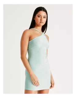 Cheapest ✨ Miss Shop Recycled Blend Lurex One Shoulder Cut Out Mini 👗 Dress In Jade ❤️ -Cocktail-party-dresses Shop unnamed file 208
