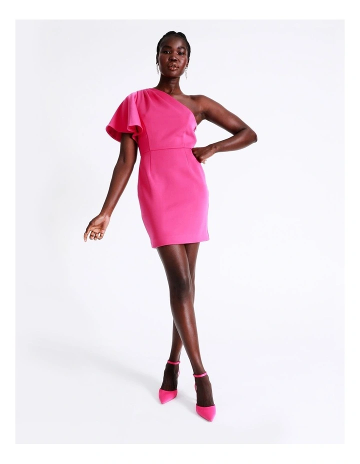 New π Wayne Cooper One Shoulder Volume Sleeve Mini π Dress In Hot Pink β 5 New π Wayne Cooper One Shoulder Volume Sleeve Mini π Dress In Hot Pink β - Image 3
