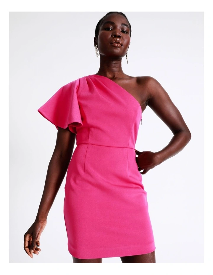 New π Wayne Cooper One Shoulder Volume Sleeve Mini π Dress In Hot Pink β 9 New π Wayne Cooper One Shoulder Volume Sleeve Mini π Dress In Hot Pink β - Image 7
