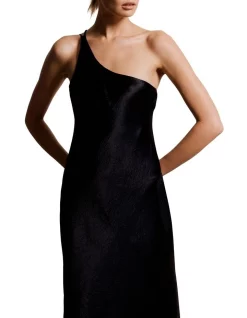 Promo 🛒 Third Form Crush Bias One Shoulder Midi 👗 Dress Black 👏 -Cocktail-party-dresses Shop unnamed file 403