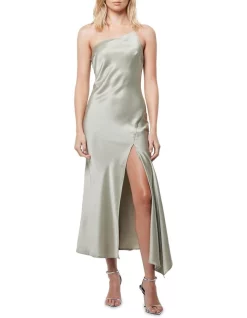 Promo 🧨 Mossman In Your Eyes Midi 👗 Dress In Sage Green 😉