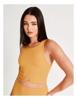 Best deal 🔥 Miss Shop Eco Cut Out Rib Midi 👗 Dress In Amber 🎉 -Cocktail-party-dresses Shop unnamed file 572
