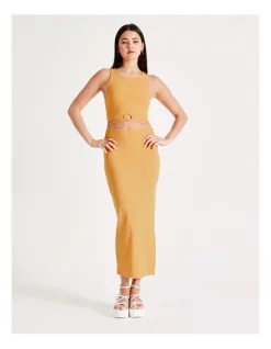 Best deal 🔥 Miss Shop Eco Cut Out Rib Midi 👗 Dress In Amber 🎉 -Cocktail-party-dresses Shop unnamed file 573