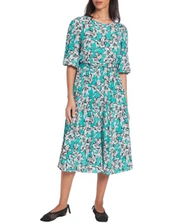 Cheapest π David Lawrence Karis Silk π Dress In Aquamarine Multi π