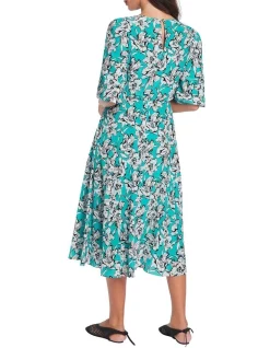 Cheapest 🛒 David Lawrence Karis Silk 👗 Dress In Aquamarine Multi 🔔 -Cocktail-party-dresses Shop unnamed file 589
