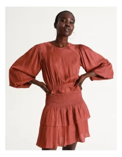 Cheap 🌟 Wayne Cooper Shirred Waist 👗 Dress Copper ⌛ -Cocktail-party-dresses Shop unnamed file 594