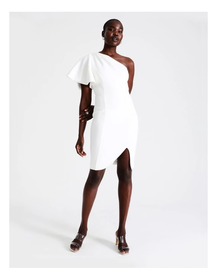 Promo β Wayne Cooper One Shoulder Flounce Midi π Dress In White β€οΈ 3 Promo β Wayne Cooper One Shoulder Flounce Midi π Dress In White β€οΈ