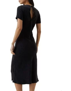 New 🔥 Third Form Paisley Bias Tee Midi 👗 Dress In Black 😍 -Cocktail-party-dresses Shop unnamed file 610