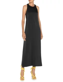 Cocktail-party-dresses Shop 15 Brand new β€οΈ Cue Satin Racer Back Bias π Dress In Black π