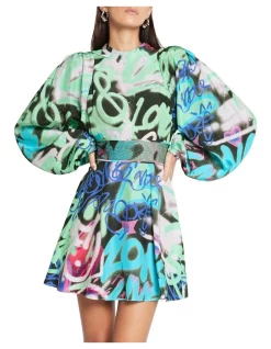 Best Pirce ⌛ Sass & Bide Graffiti Speaks Mini 👗 Dress Print ❤️ -Cocktail-party-dresses Shop unnamed file 653