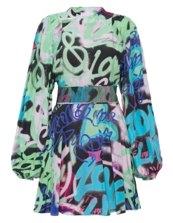 Best Pirce ⌛ Sass & Bide Graffiti Speaks Mini 👗 Dress Print ❤️ -Cocktail-party-dresses Shop unnamed file 655