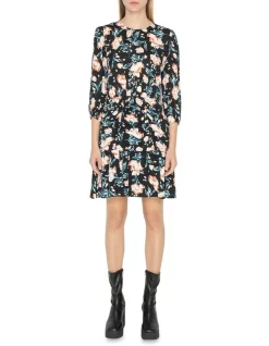 Best Pirce β Cue Peony Ruched Mini π Dress In Multi π