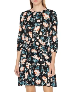 Best Pirce ⭐ Cue Peony Ruched Mini 👗 Dress In Multi 🌟 -Cocktail-party-dresses Shop unnamed file 675