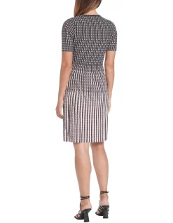 Cheap ⌛ David Lawrence Lynette Knit 👗 Dress Camellia Multi 😉 -Cocktail-party-dresses Shop unnamed file 678