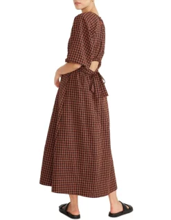 Budget 🔔 Staple The Label Cleo Back Midi 👗 Dress In Rust 💯 -Cocktail-party-dresses Shop unnamed file 686