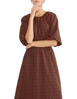 Budget 🔔 Staple The Label Cleo Back Midi 👗 Dress In Rust 💯 -Cocktail-party-dresses Shop unnamed file 687