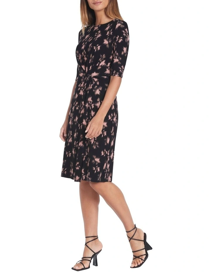 Outlet ๐ David Lawrence Evangeline Jersey ๐ Dress Black Multi โญ 4 Outlet ๐ David Lawrence Evangeline Jersey ๐ Dress Black Multi โญ - Image 2