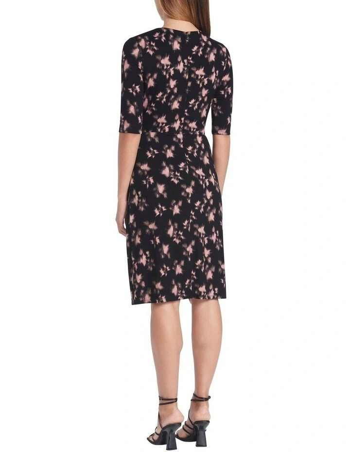 Outlet ๐ David Lawrence Evangeline Jersey ๐ Dress Black Multi โญ 5 Outlet ๐ David Lawrence Evangeline Jersey ๐ Dress Black Multi โญ - Image 3