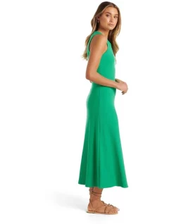 Hot Sale ✨ Forever New Adaline Sleeveless Swing Midi 👗 Dress In Green 🔥 -Cocktail-party-dresses Shop unnamed file 728