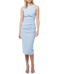 Best Sale π Mossman Notice You Midi π Dress In Sky Blue β