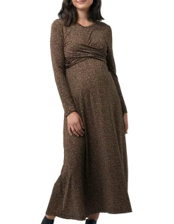 Flash Sale 😀 Ripe Shae Cross Front Nursing 👗 Dress Tan 🥰