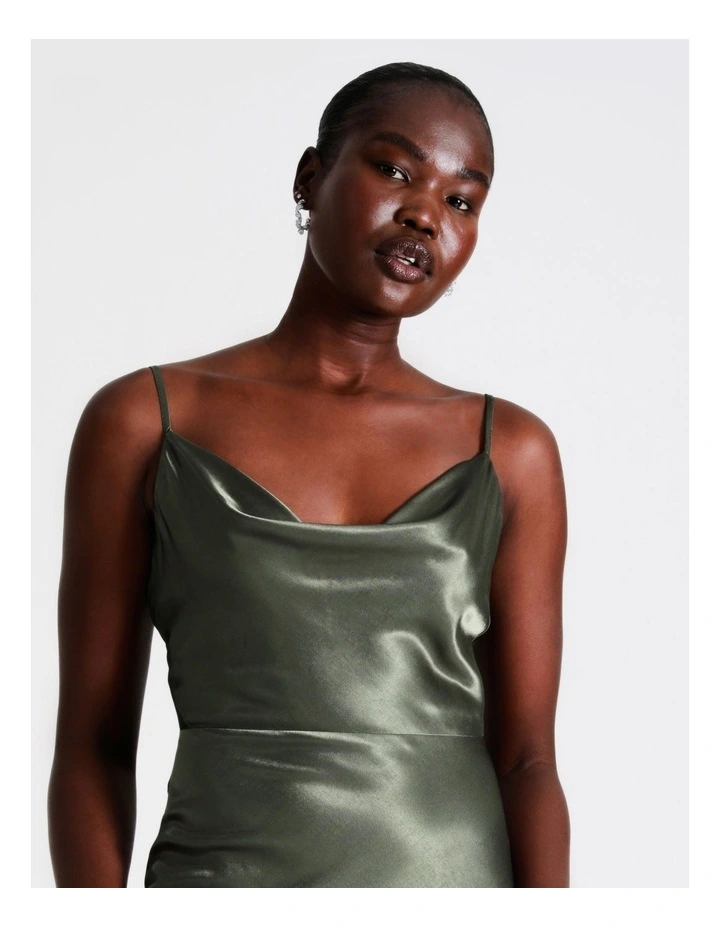 Best Pirce π Wayne Cooper Cowl Neck Satin Slip π Dress In Khaki π 4 Best Pirce π Wayne Cooper Cowl Neck Satin Slip π Dress In Khaki π - Image 2