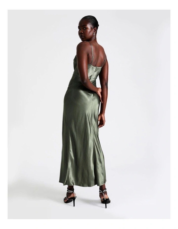 Best Pirce π Wayne Cooper Cowl Neck Satin Slip π Dress In Khaki π 7 Best Pirce π Wayne Cooper Cowl Neck Satin Slip π Dress In Khaki π - Image 5