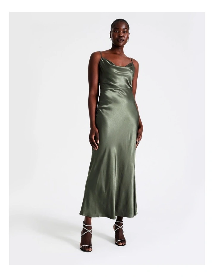 Best Pirce π Wayne Cooper Cowl Neck Satin Slip π Dress In Khaki π 8 Best Pirce π Wayne Cooper Cowl Neck Satin Slip π Dress In Khaki π - Image 6