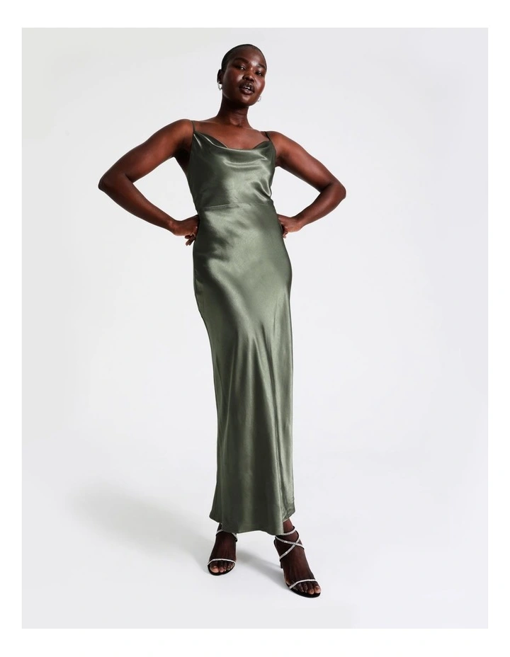 Best Pirce π Wayne Cooper Cowl Neck Satin Slip π Dress In Khaki π 9 Best Pirce π Wayne Cooper Cowl Neck Satin Slip π Dress In Khaki π - Image 7
